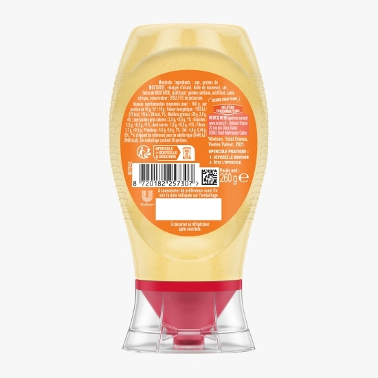 Muștar Dijon mediu iute squeeze, 260g