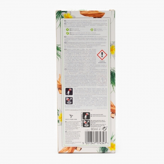 Odorizant bețișoare de ratan Vetiver din Caraibe și lemn de santal 80ml