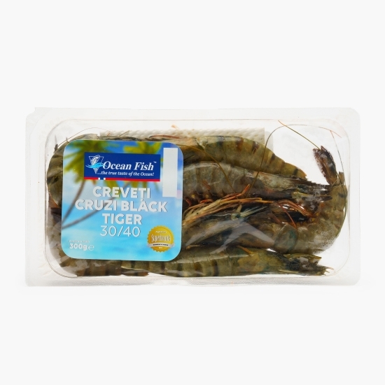 Creveți cruzi Black Tiger 30/40 300g