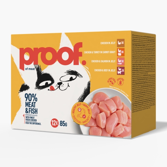 Hrană umedă pentru pisici adulte 12x85g, selecție multigust