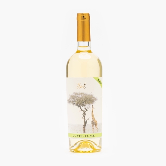 Vin alb demisec Sauvignon Blanc, Chardonnay, Fetească Albă, 12%, 0.75l