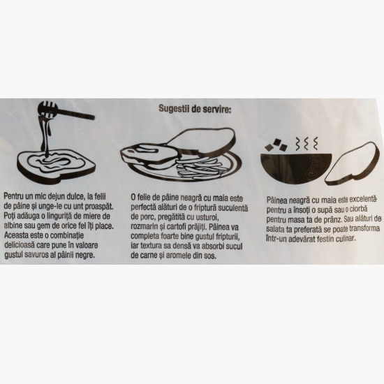 Pâine neagră cu maia 500g