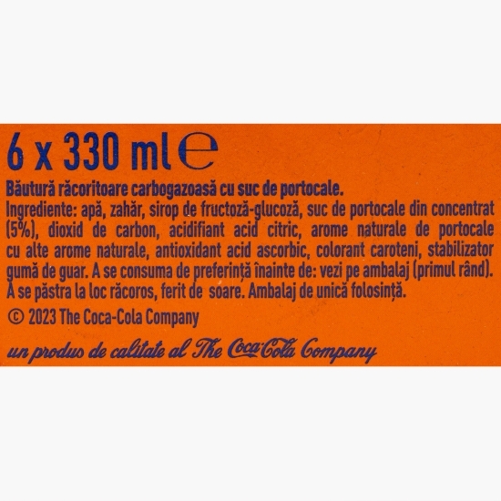 Băutură carbogazoasă de portocale 6x0.33l