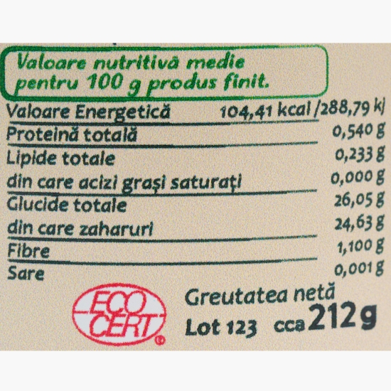 Dulceață de prune, fără zahăr adăugat, eco ~212g