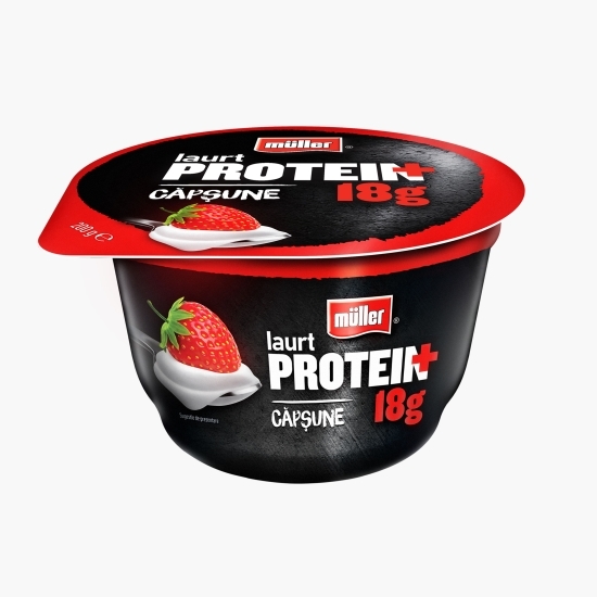Iaurt cu 18g proteine și căpșuni 200g