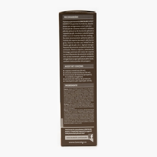 Vopsea permanentă pentru păr Expert Hempstyle 4.0 castaniu mediu 100ml