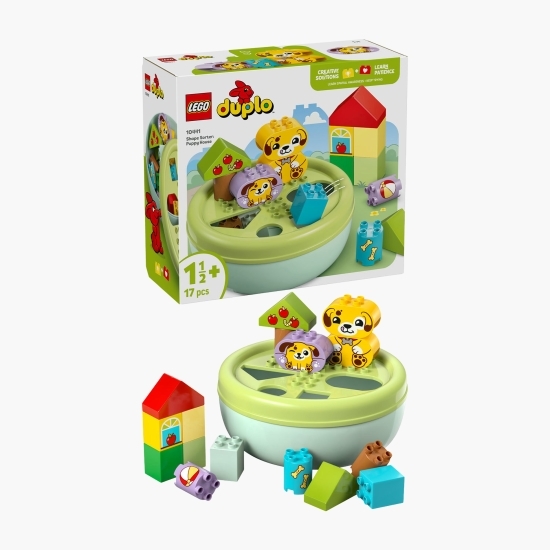 Sortator de forme: casă pentru caței, 10441 Duplo, 17 piese, +18 luni