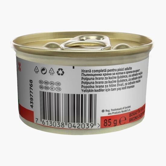 Hrană umedă pentru pisici, 85g, vită