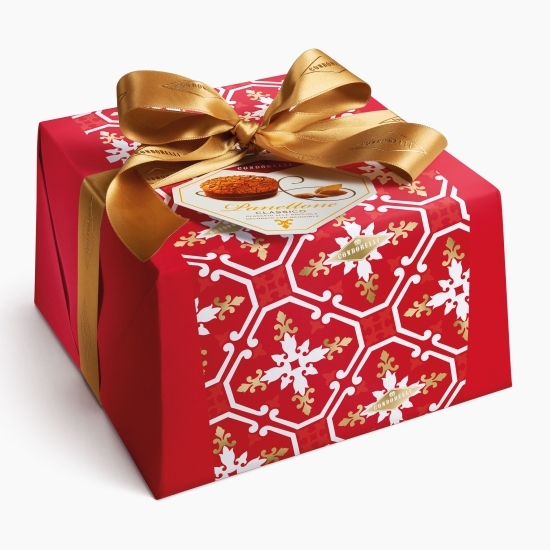 Panettone cu cremă de alune de pădure și decorat cu migdale, 1kg