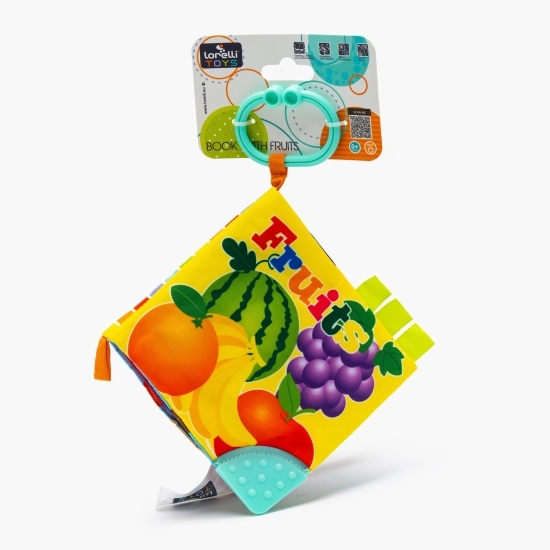 Cărticică interactivă pentru bebeluși, Fructe, 0+ luni