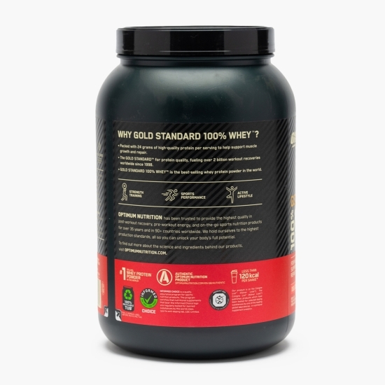 Proteine din zer 100% Whey Gold Standard, aroma căpșuni, 900g