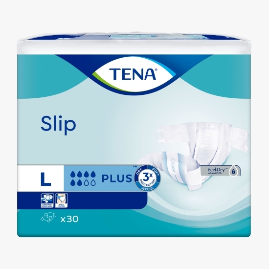 Scutece incontinență adulți Slip Plus, mărime L, 30 buc