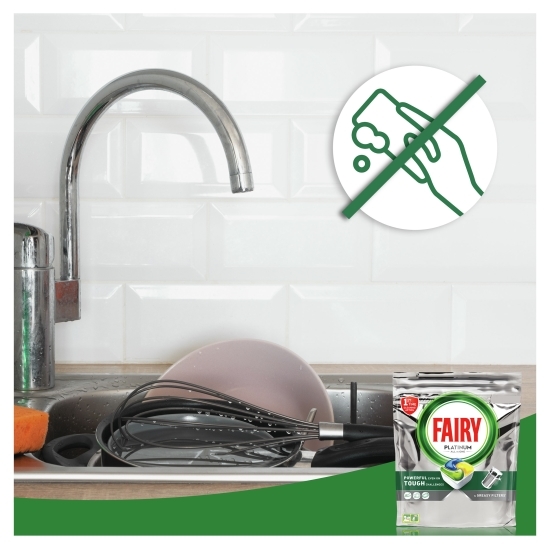 Detergent pentru mașina de spălat vase Platinum, Lămâie, 113 spălări