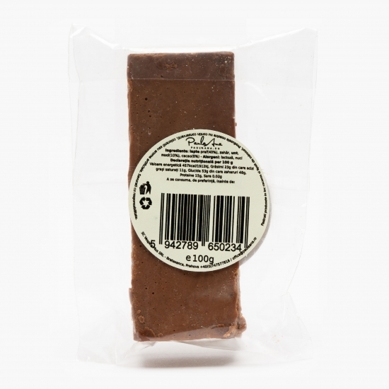 Baton lapte, cacao și nuci 100g