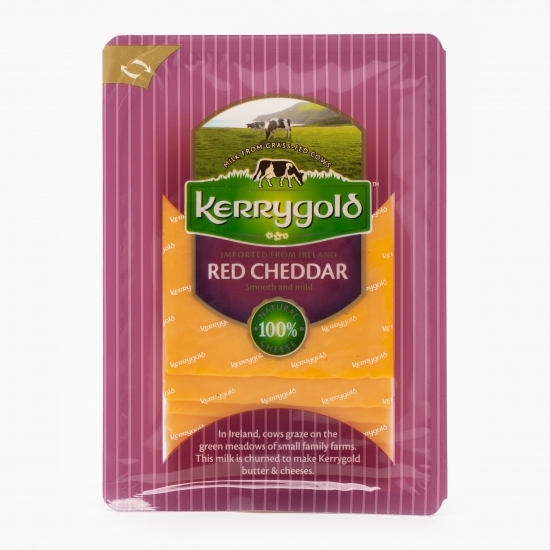 Brânză Cheddar Red (roșu) felii 150g