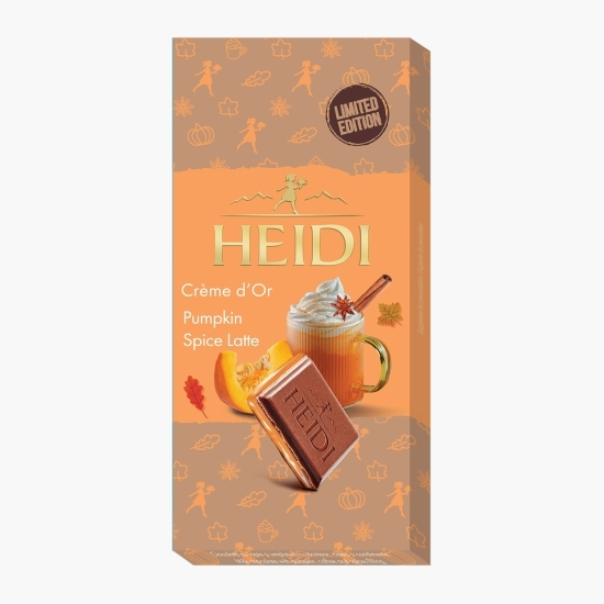 Ciocolată cu lapte și umplutură de dovleac, cafea și condimente, Creme d'Or Pumpkin Spice Latte, 100g