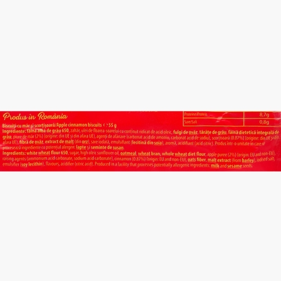 Biscuiți cu măr și scorțișoară 55g