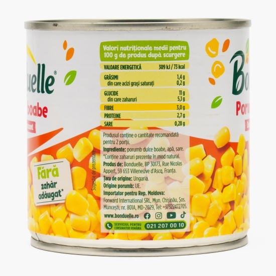 Porumb boabe dulce și crocant 340g