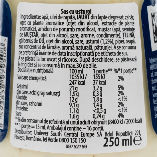 Sos de usturoi 0.25l