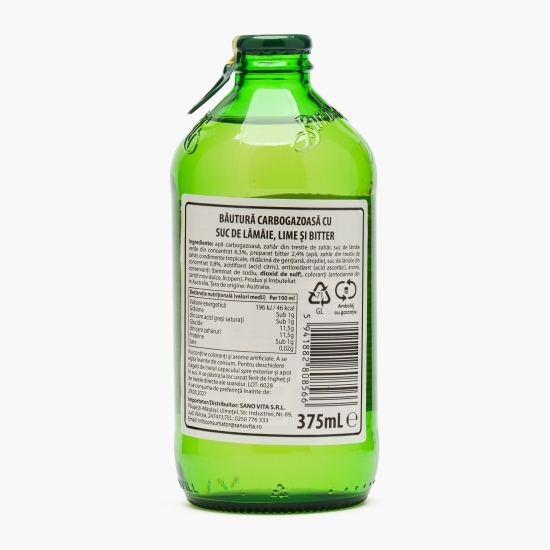 Băutură carbogazoasă lime & bitters 375ml