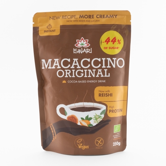 Băutură instant energizantă eco vegană Macaccino Original 250g