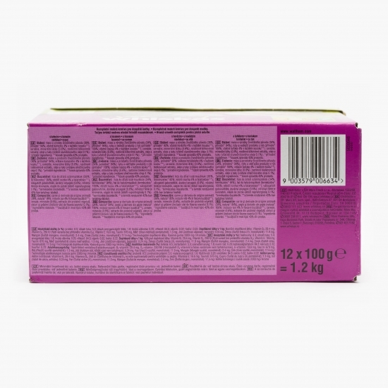 Hrană umedă pentru pisici, 12x100g, selecții de carne în aspic