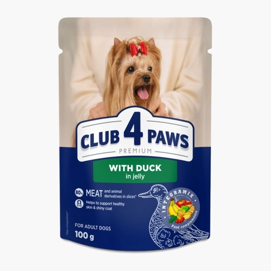 Hrană umedă pentru câini adulți de talie mică, cu rață, 100g