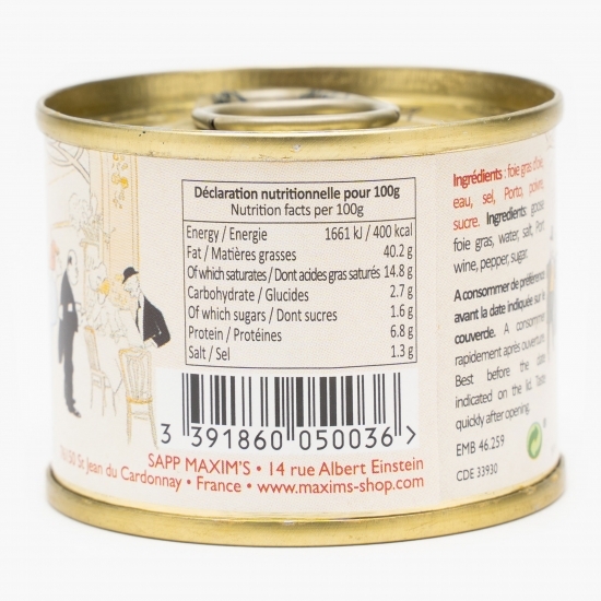 Bloc de foie gras de gâscă 65g