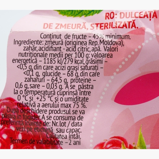 Dulceață de zmeură 680g