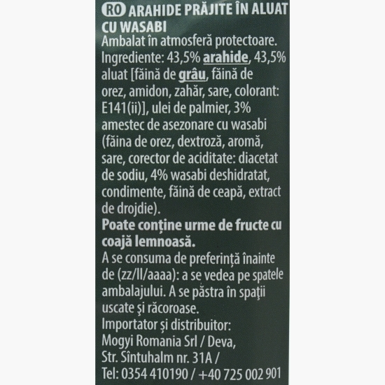 Arahide în crustă crocantă Crasssh!, aromă wasabi 60g