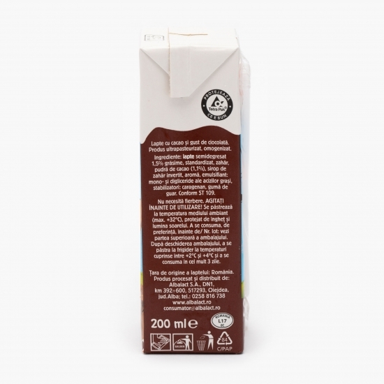 Lapte UHT cu cacao și gust de ciocolată 200ml