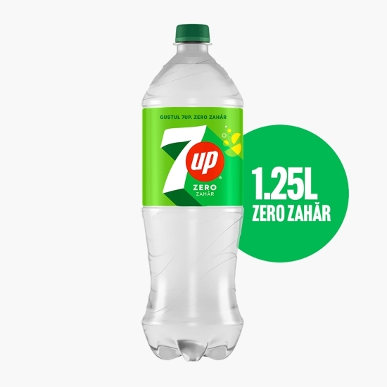 Băutură carbogazoasă de lămâie și lime, zero zahăr 1.25l