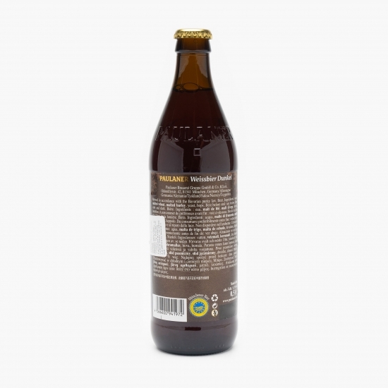 Bere brună nefiltrată Weissbier Dunkel sticlă 0.5l