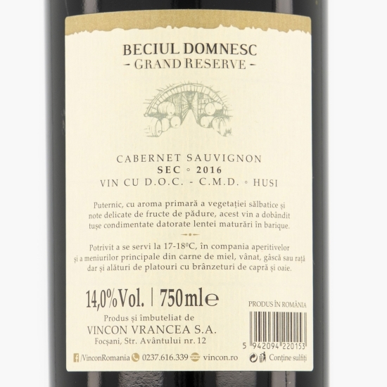 Vin roșu sec Cabernet Sauvignon 0.75l