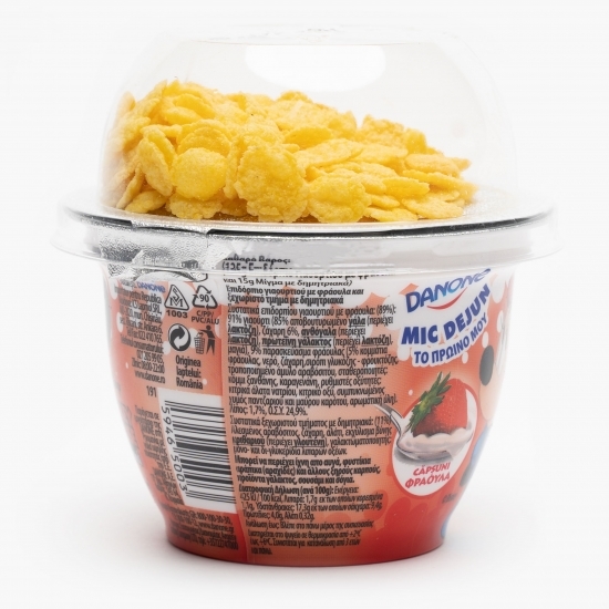 Iaurt Disney mic dejun cu căpșuni și fulgi de porumb 140g