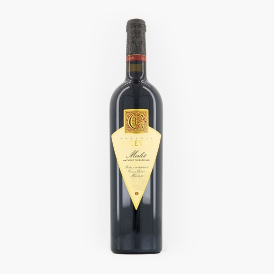Vin roșu sec Merlot 14.5%, 0.75l