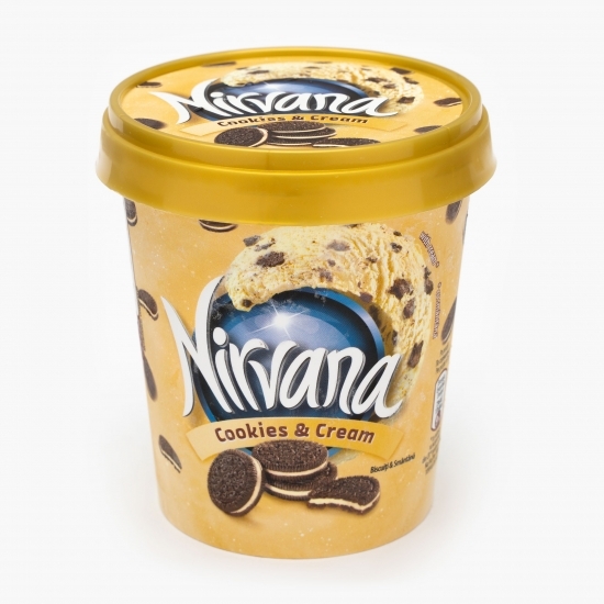 Înghețată de vanilie cu biscuiți 470ml