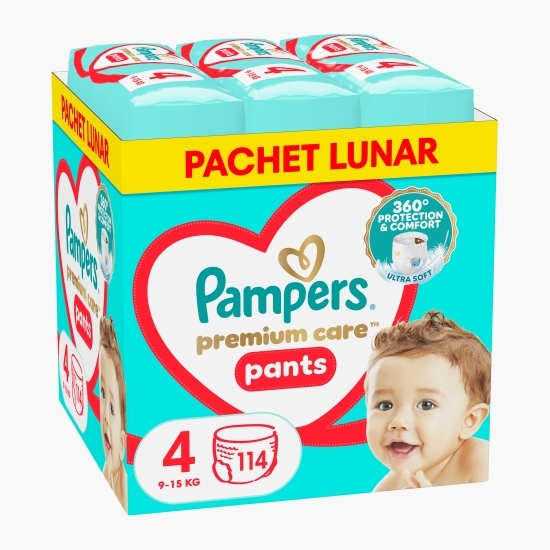 Scutece-chiloțel Premium Care Pants XXL, mărimea 4, 9-15kg, 114 buc