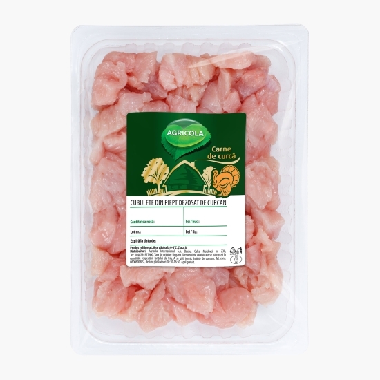 Cubulețe din piept dezosat de curcan 500g