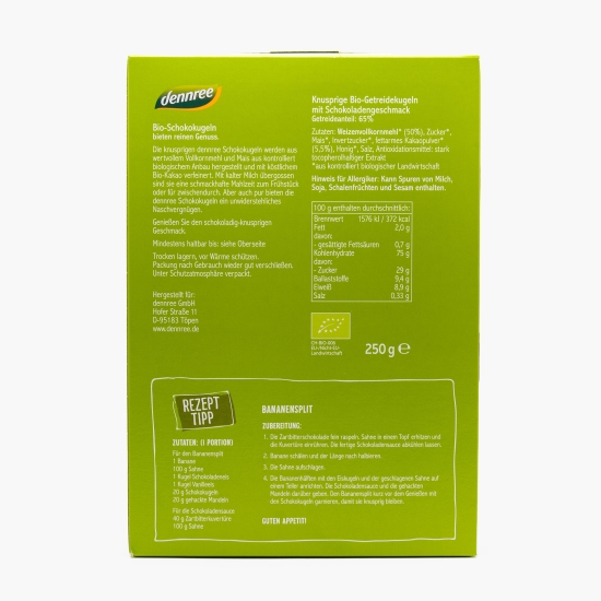 Cereale biluțe cu ciocolată eco, 250g