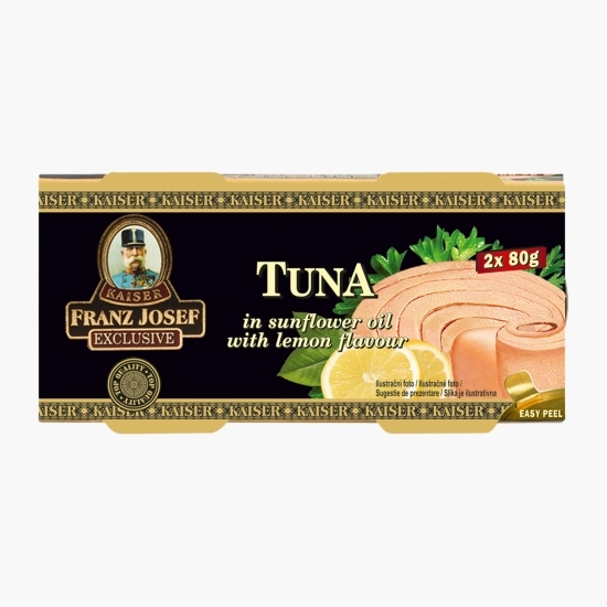 Ton steak în ulei cu lămâie 2x80g