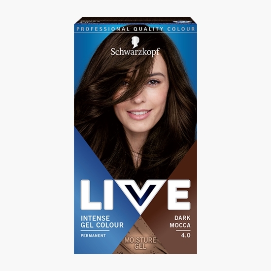 Vopsea de păr permanentă sub formă de gel 4.0 Dark mocca 142.5ml