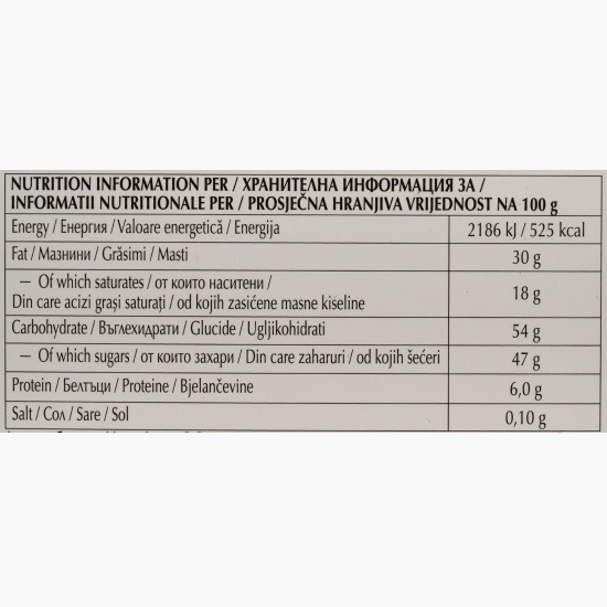 Ciocolată neagră cu bucăți de napolitană Excellence, 100g