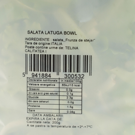 Salată Lattuga bowl 200g