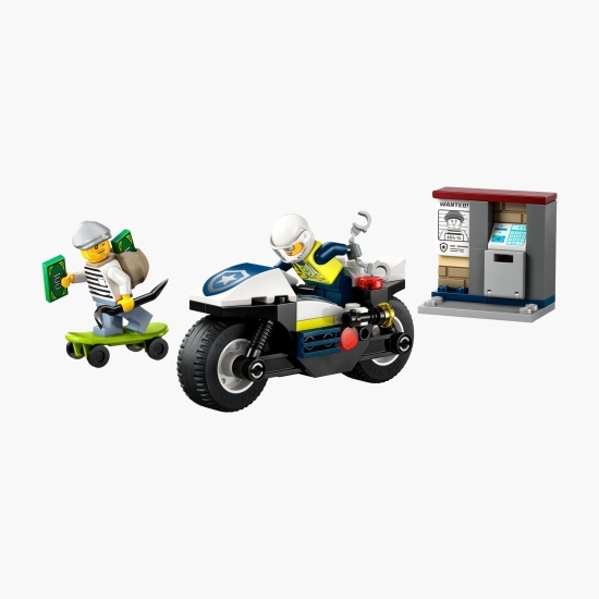 Urmărire cu motocicleta de poliție, 60455 City, 65 piese, +4 ani