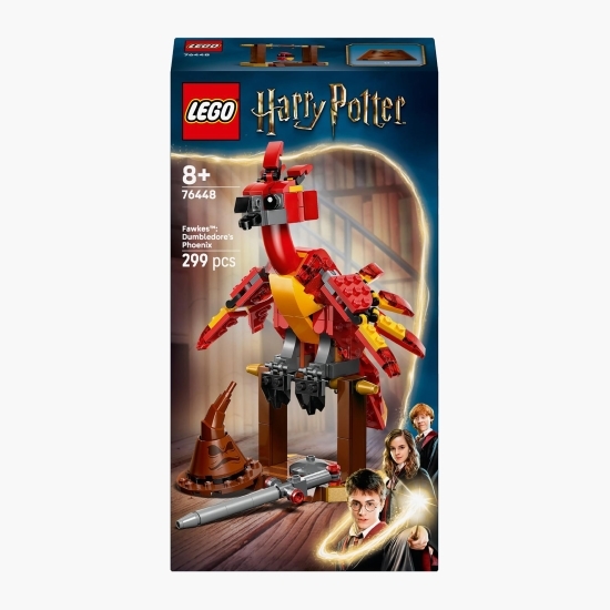 Fawkes: Phoenixul lui Dumbledore, 76448 Harry Potter, 299 piese, +8 ani