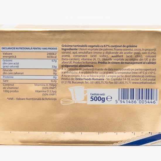 Produs tartinabil pentru creme, 67% grăsime 500g