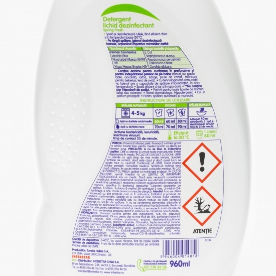 Detergent lichid dezinfectant Spring Fresh 960ml