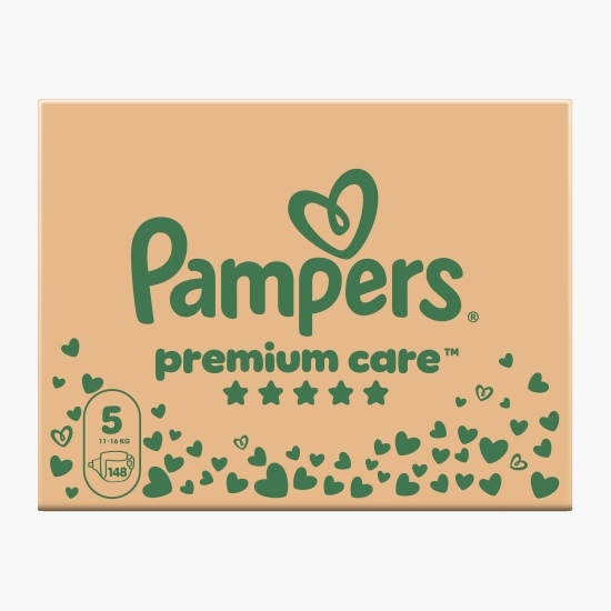 Scutece Premium Care XXL, mărimea 5, 11-16 kg, 148 buc