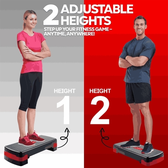 Stepper aerobic cu 2 trepte